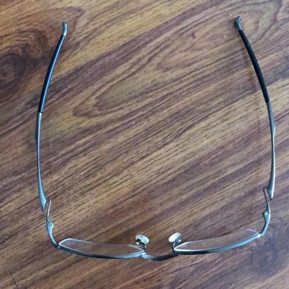 Oakley TRANSISTOR Brushed steel Eyeglasses frames. With case ￼